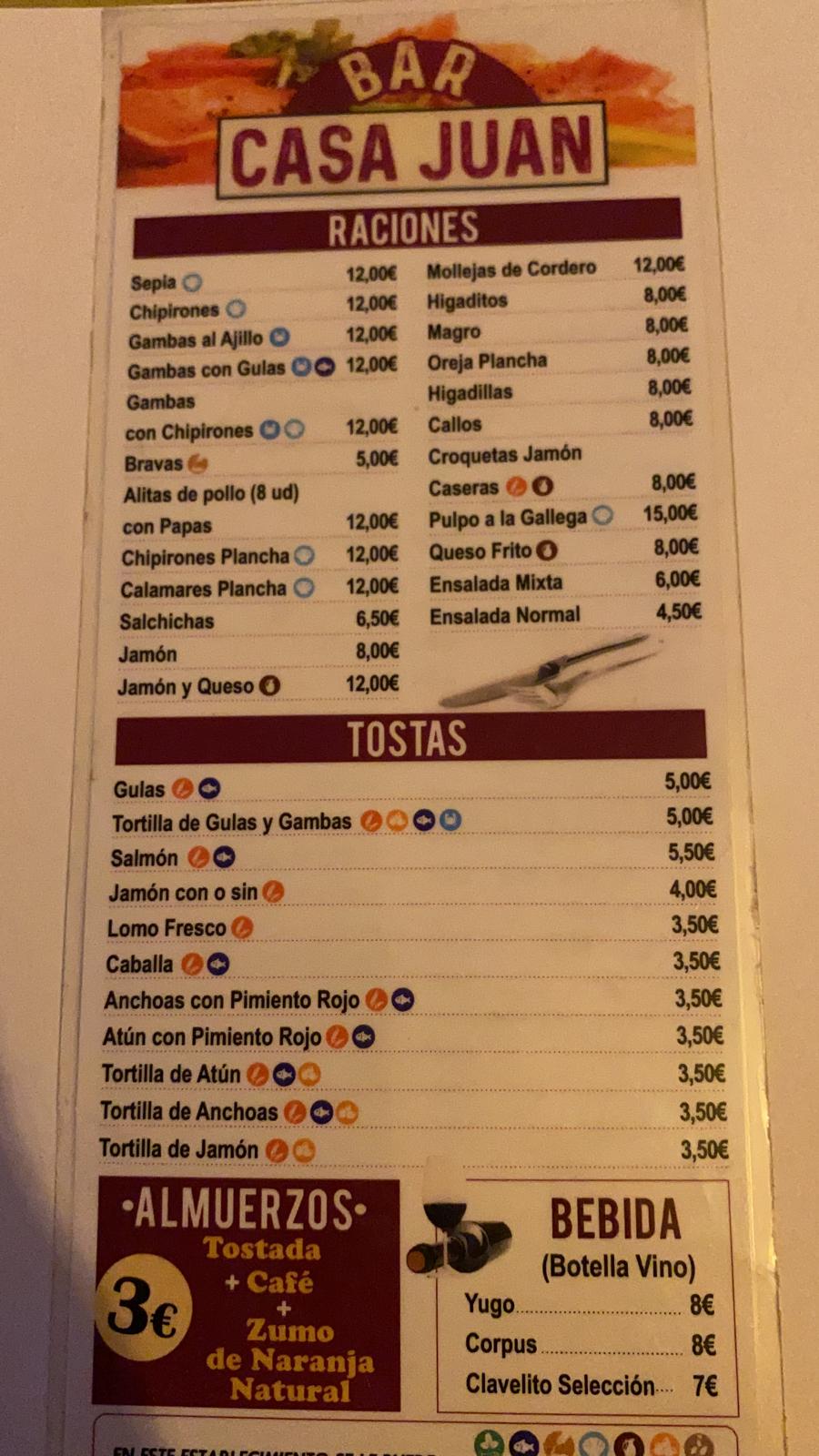 Carta de Casa Juan — página 1