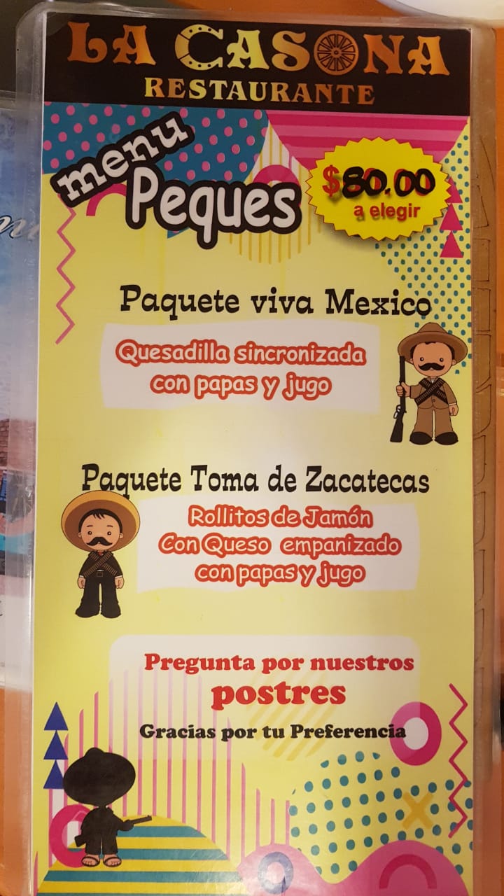 Carta de La Casona Restaurante — página 5