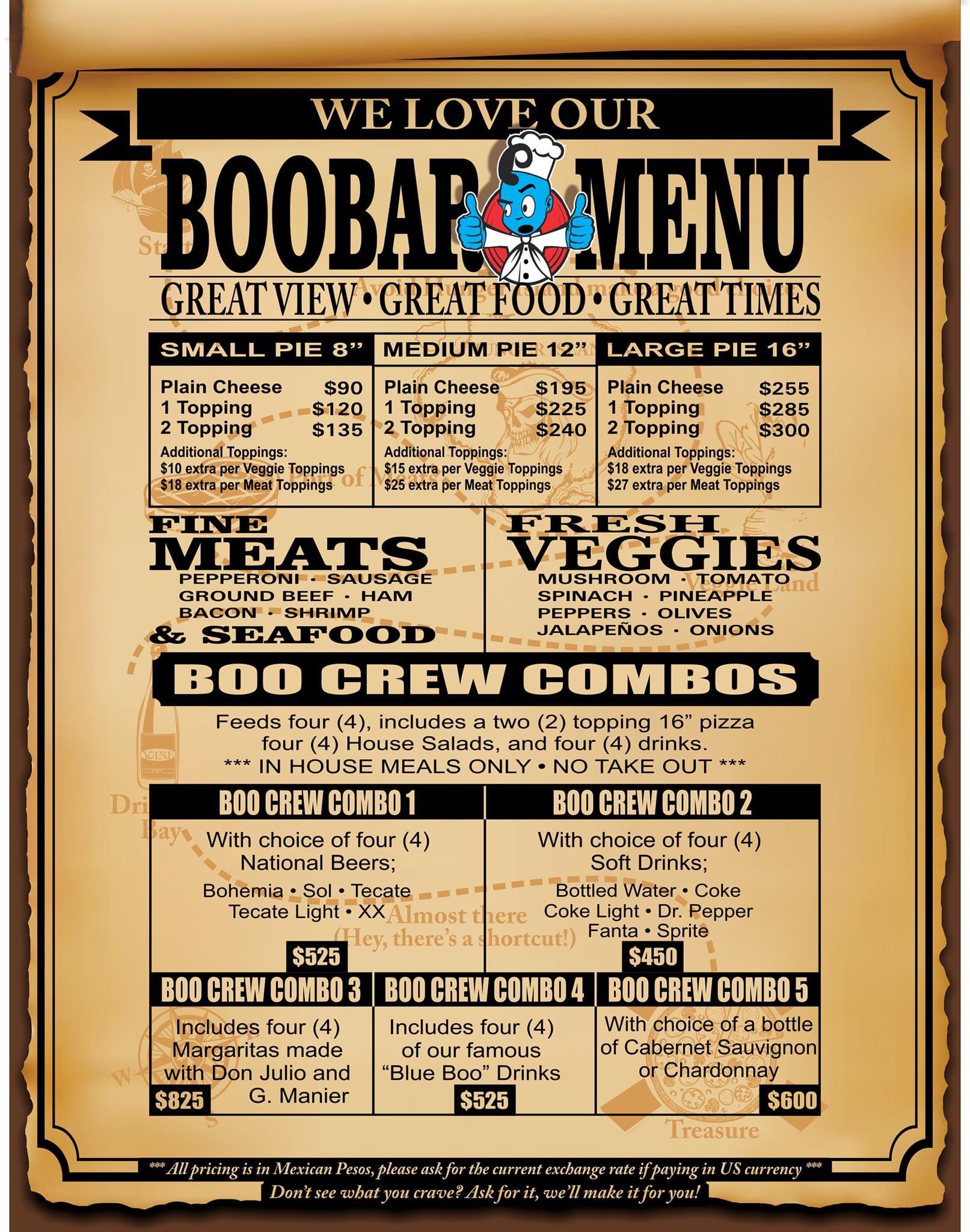 Carta de BOO BAR — página 4