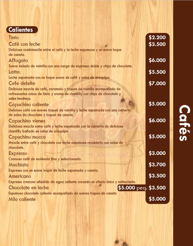 Carta de Antojos  — página 2