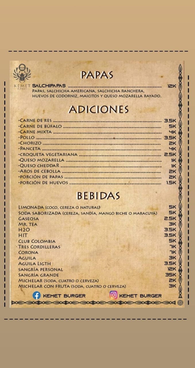 Carta de KEMET Burger — página 2