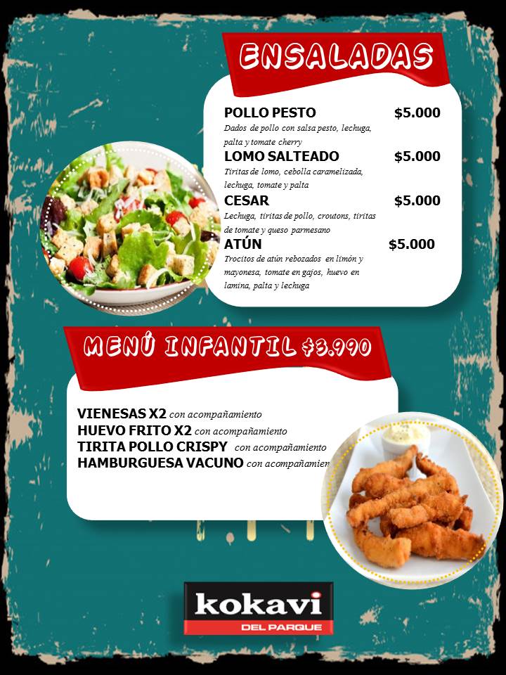 Carta de KOKAVI DEL PARQUE en ANTOFAGASTA, Antofagasta — página 2