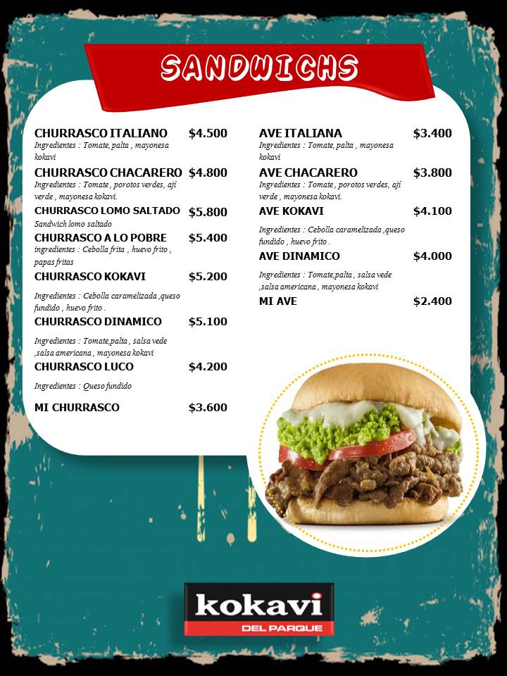 Carta de KOKAVI DEL PARQUE en ANTOFAGASTA, Antofagasta — página 4
