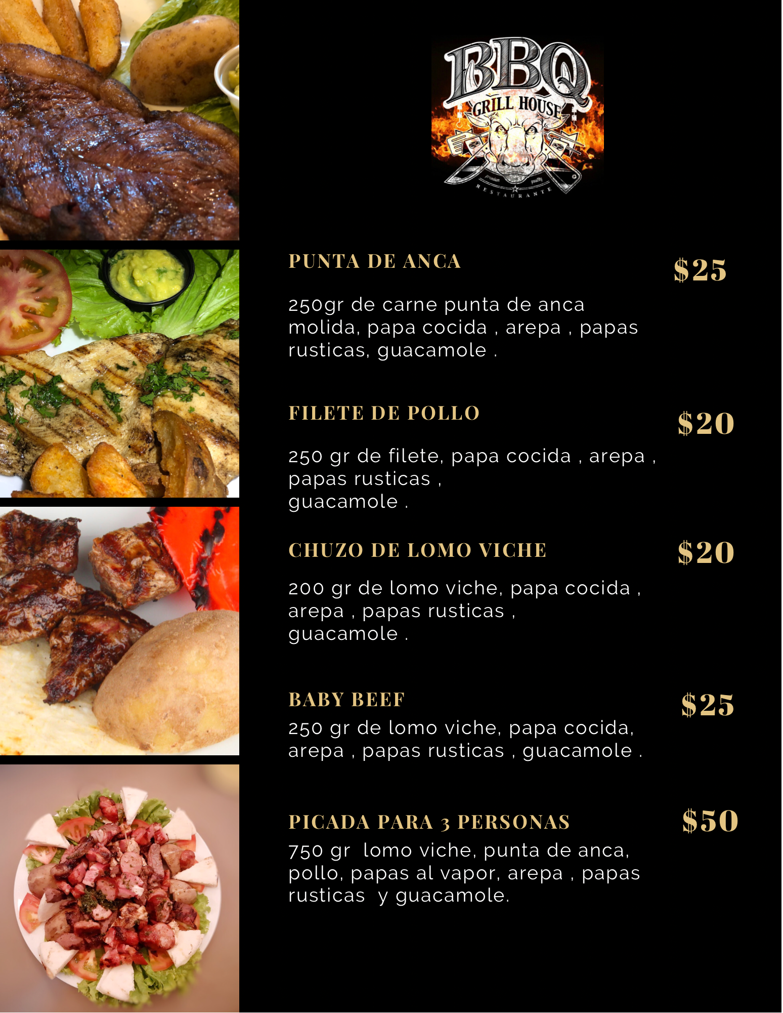 Carta de El AHIMADOR Y BBQ GRILL HOUSE  en Prados del limonar , Cali — página 4