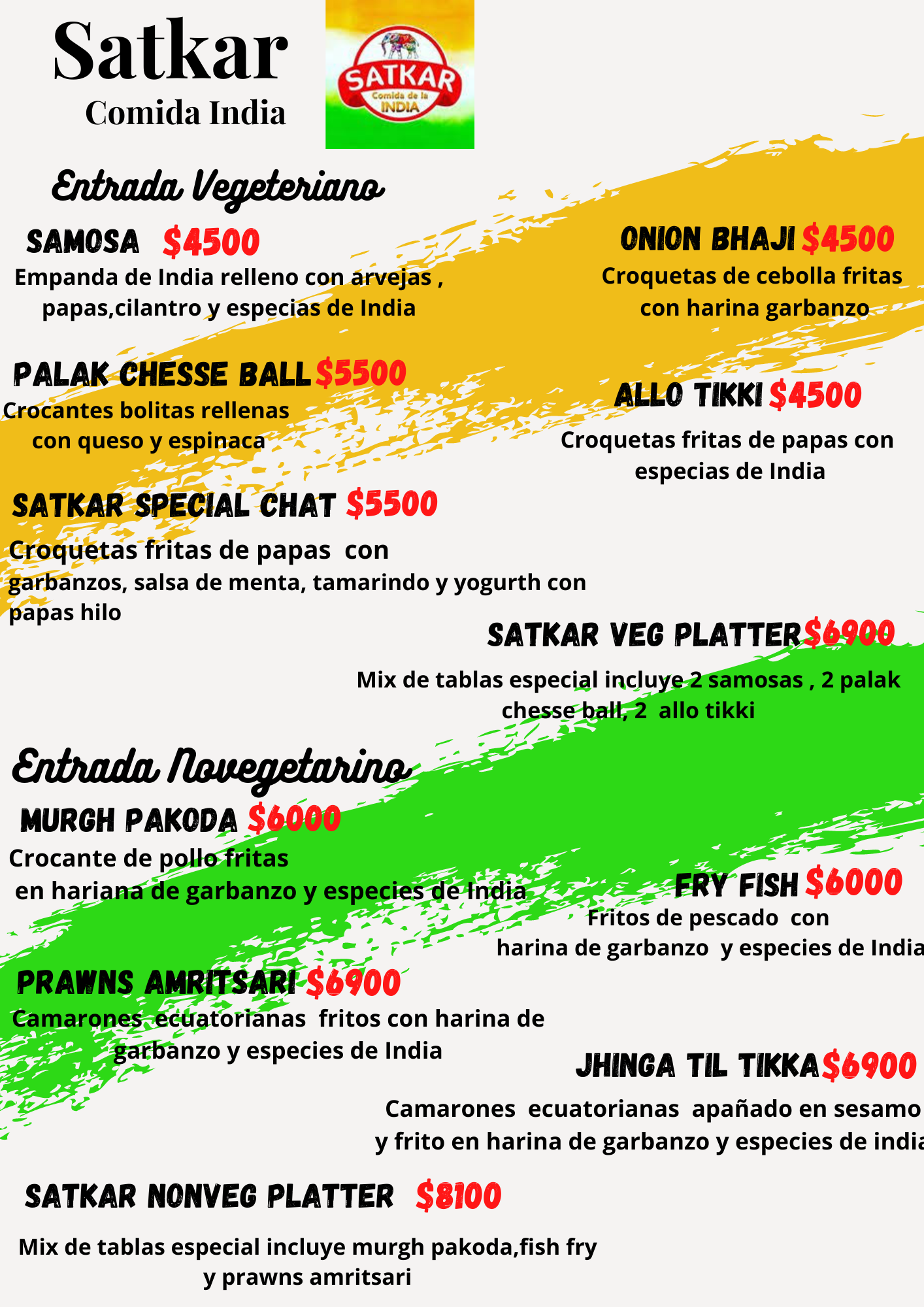 satkar comida de la india