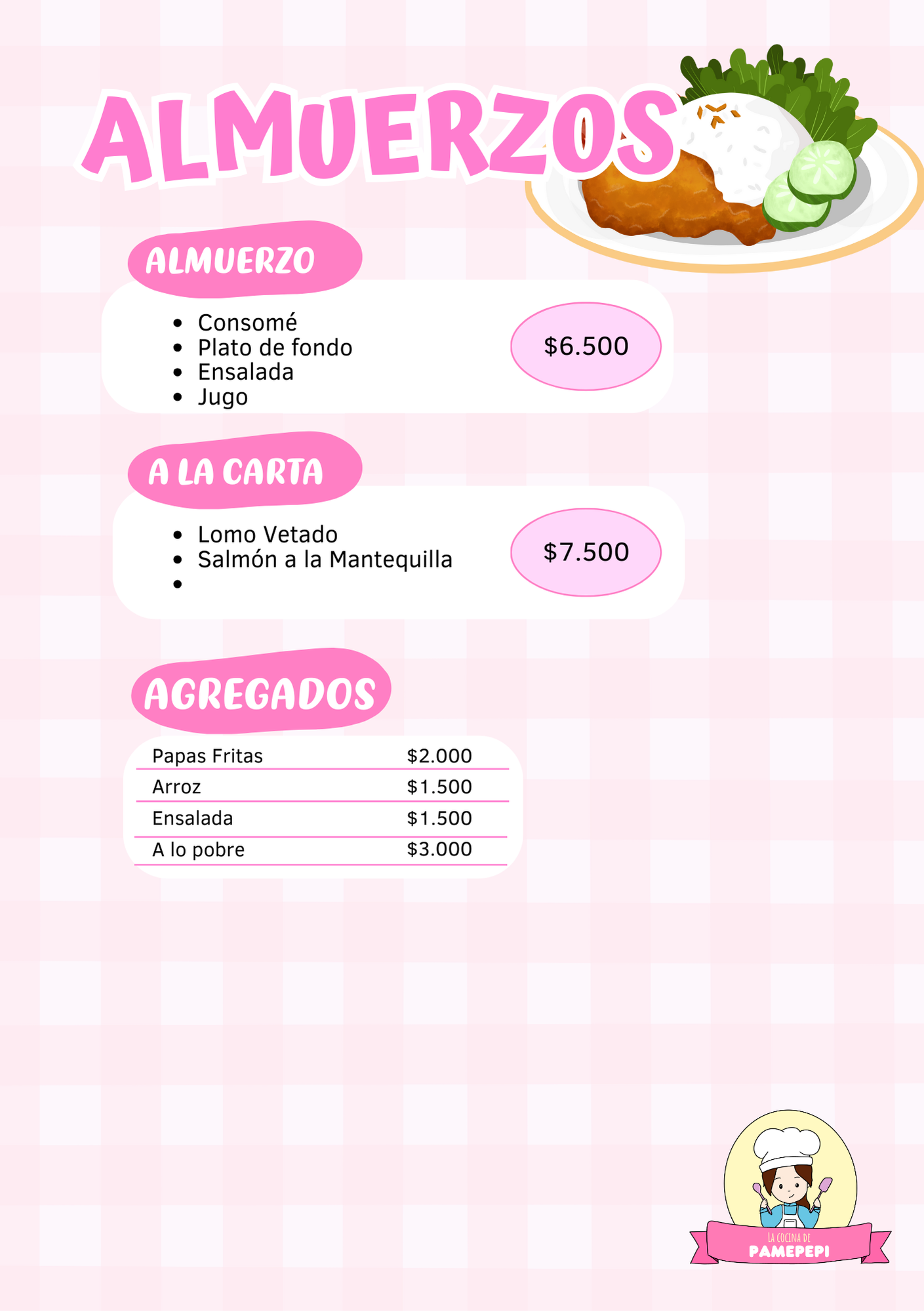 Carta de La Cocina de Pamepepi en Puerto Montt, Los Lagos — página 5