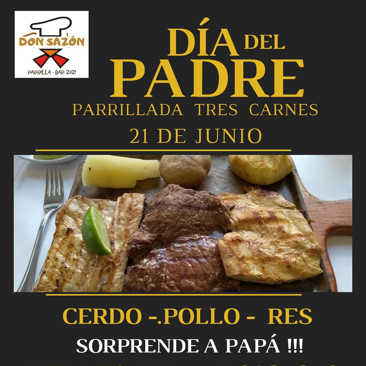 Carta de Don Sazón Restaurant  — página 4
