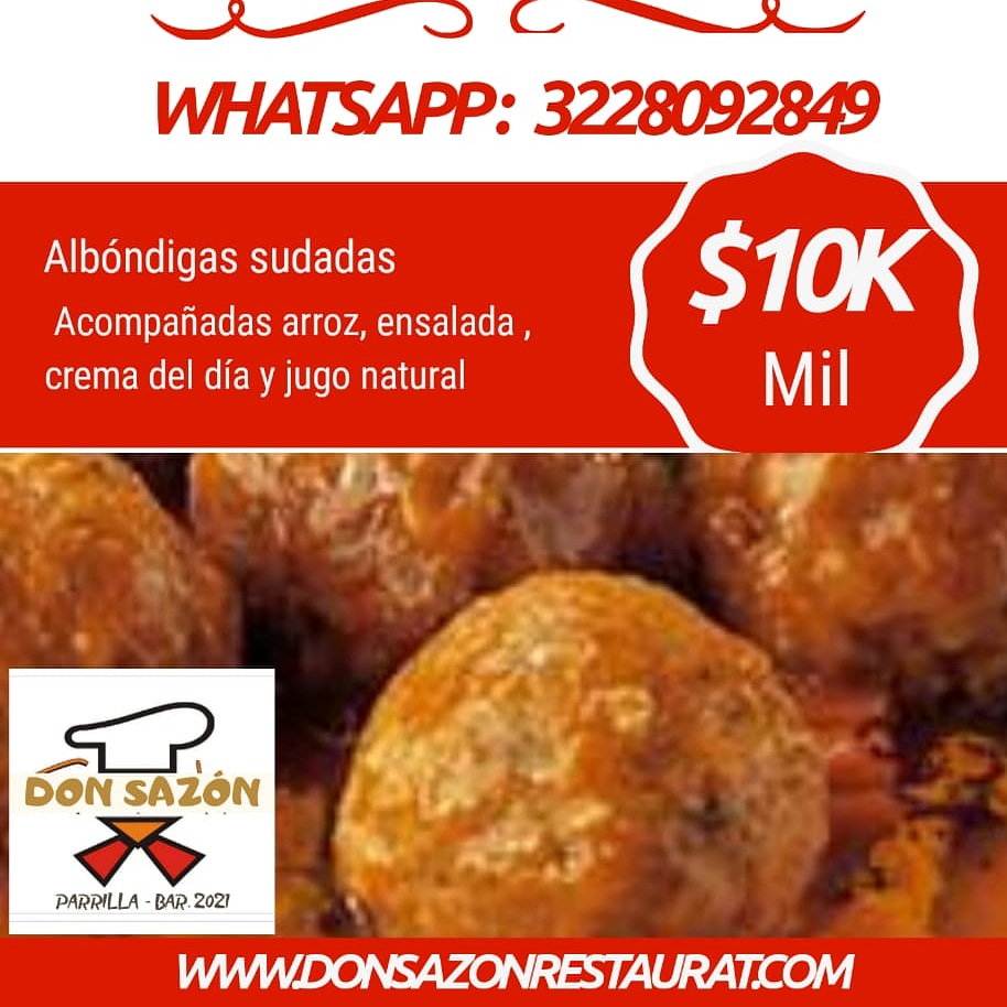 Carta de Don Sazón Restaurant  — página 1