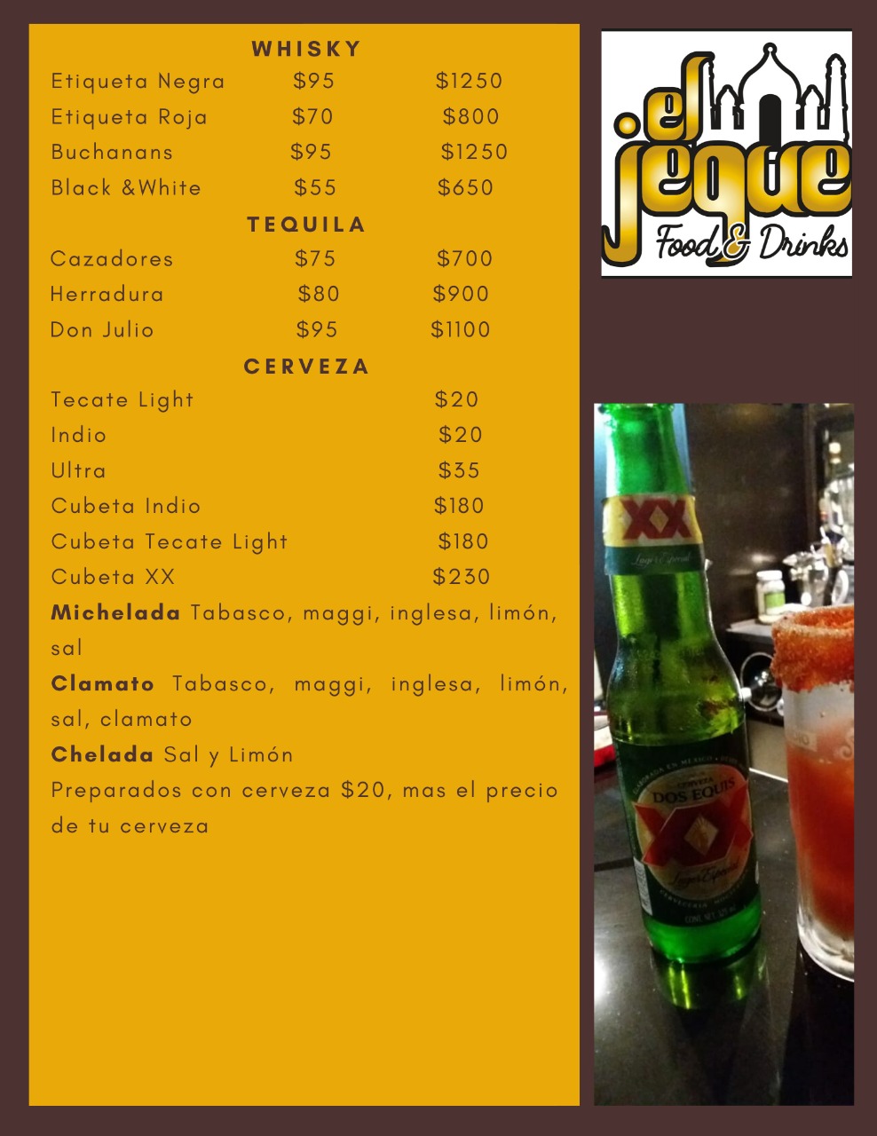 Carta de El Jeque — página 1