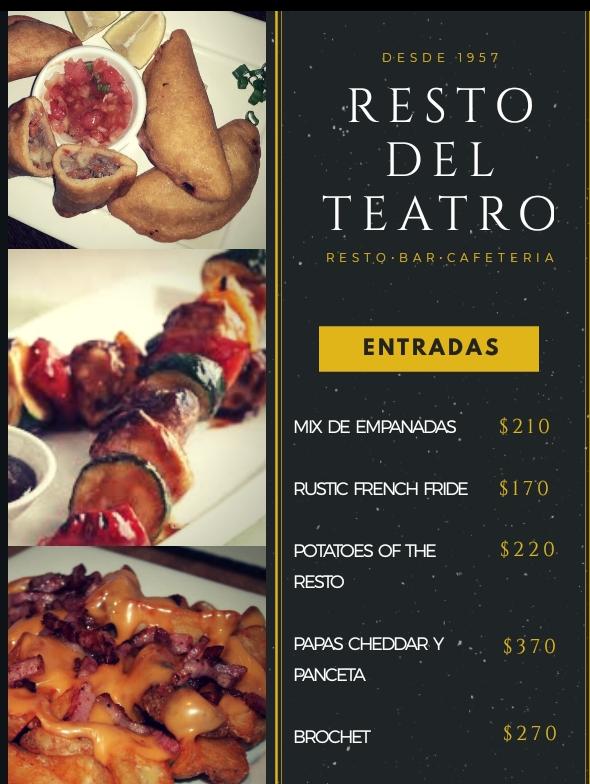 Carta de Resto del teatro — página 1