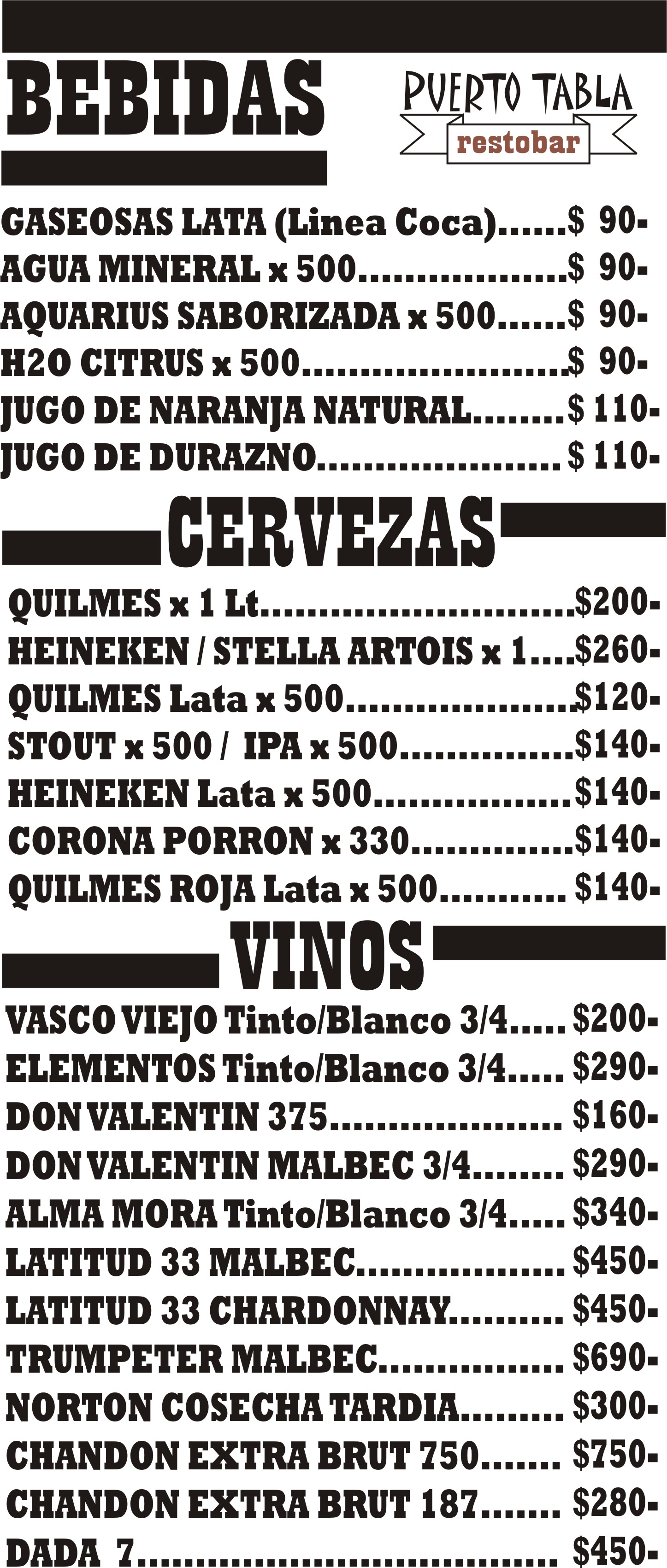 Carta de Puerto Tabla — página 2