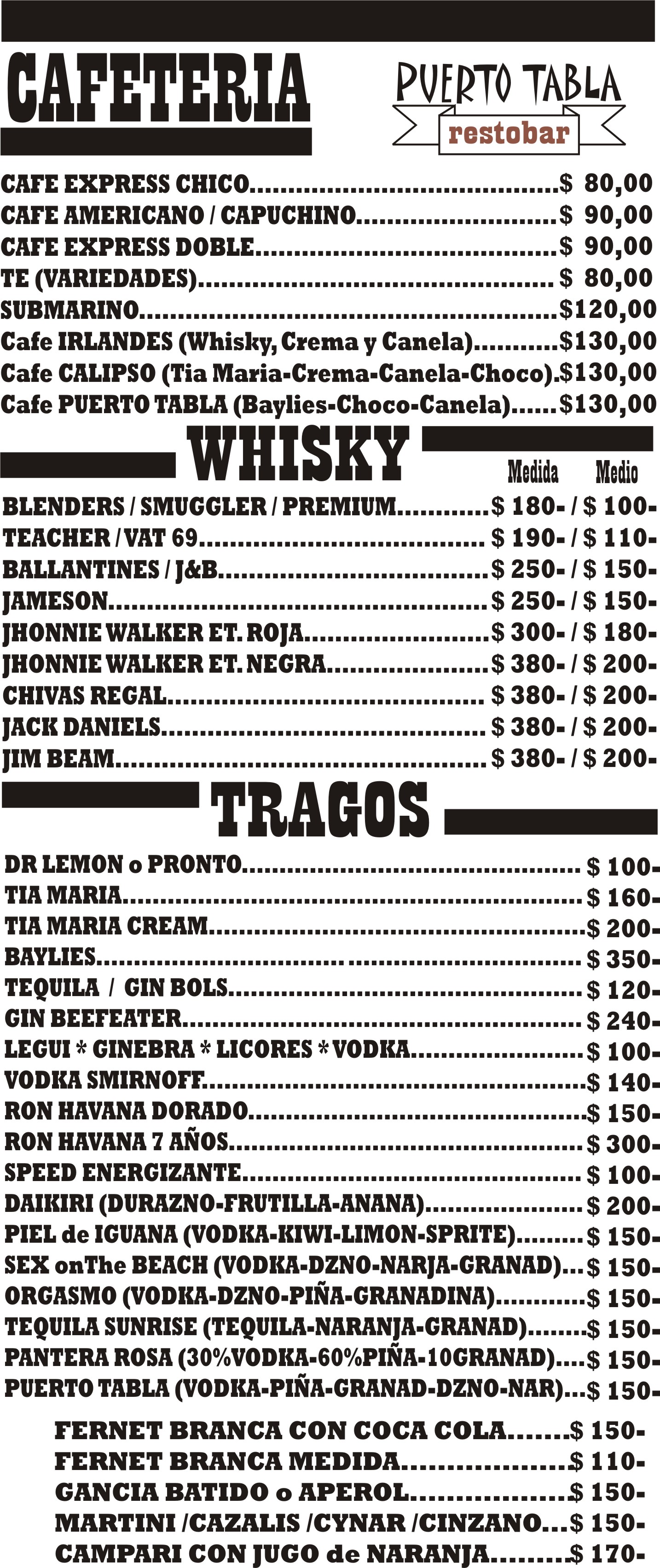 Carta de Puerto Tabla — página 8